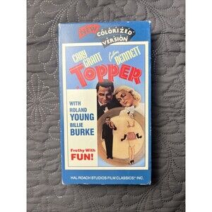 Topper VHS 1987 Colorized Version Movie Collectible Vintage Hollywood Greats